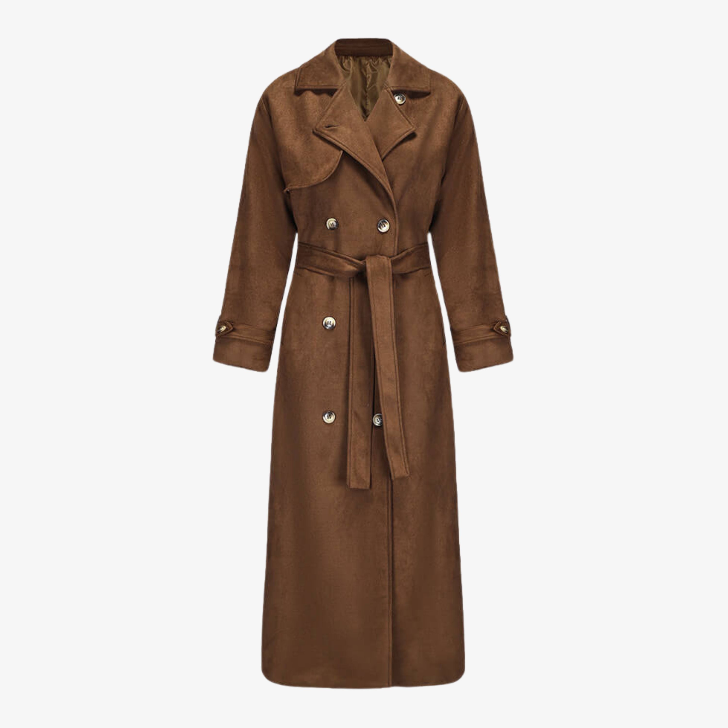 Kalira faux suede Trenchcoat