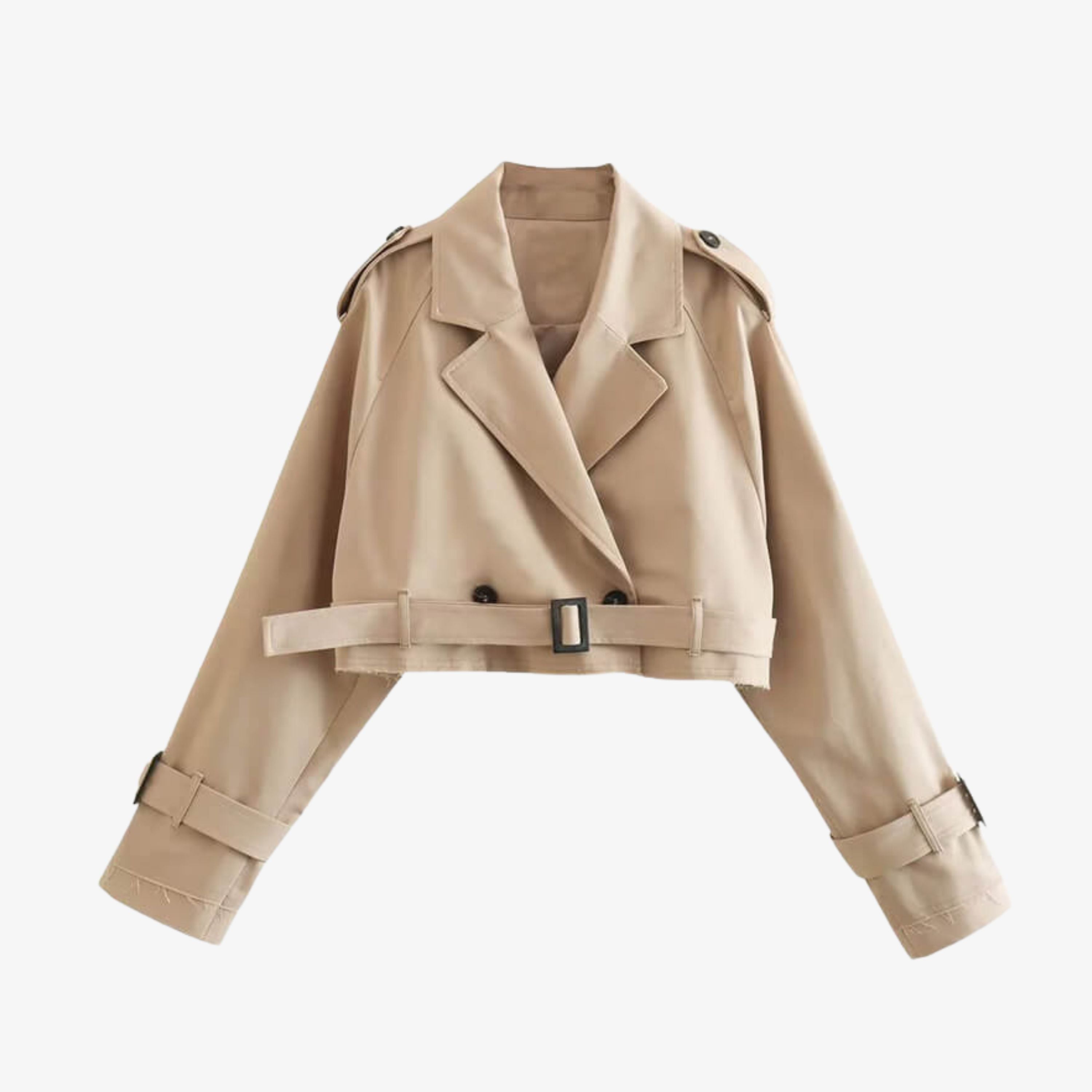 Thalina Cropped Trenchcoat