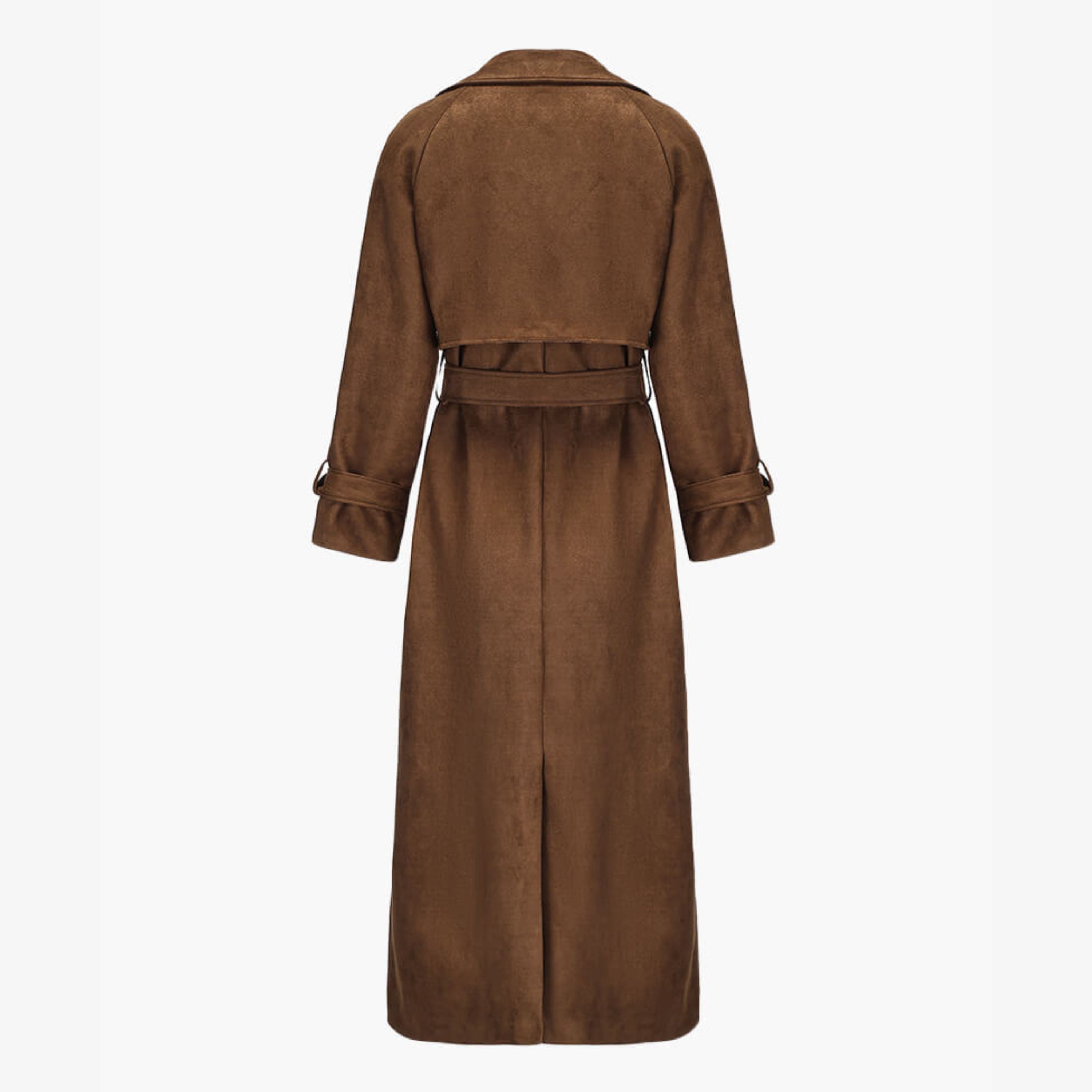 Kalira faux suede Trenchcoat