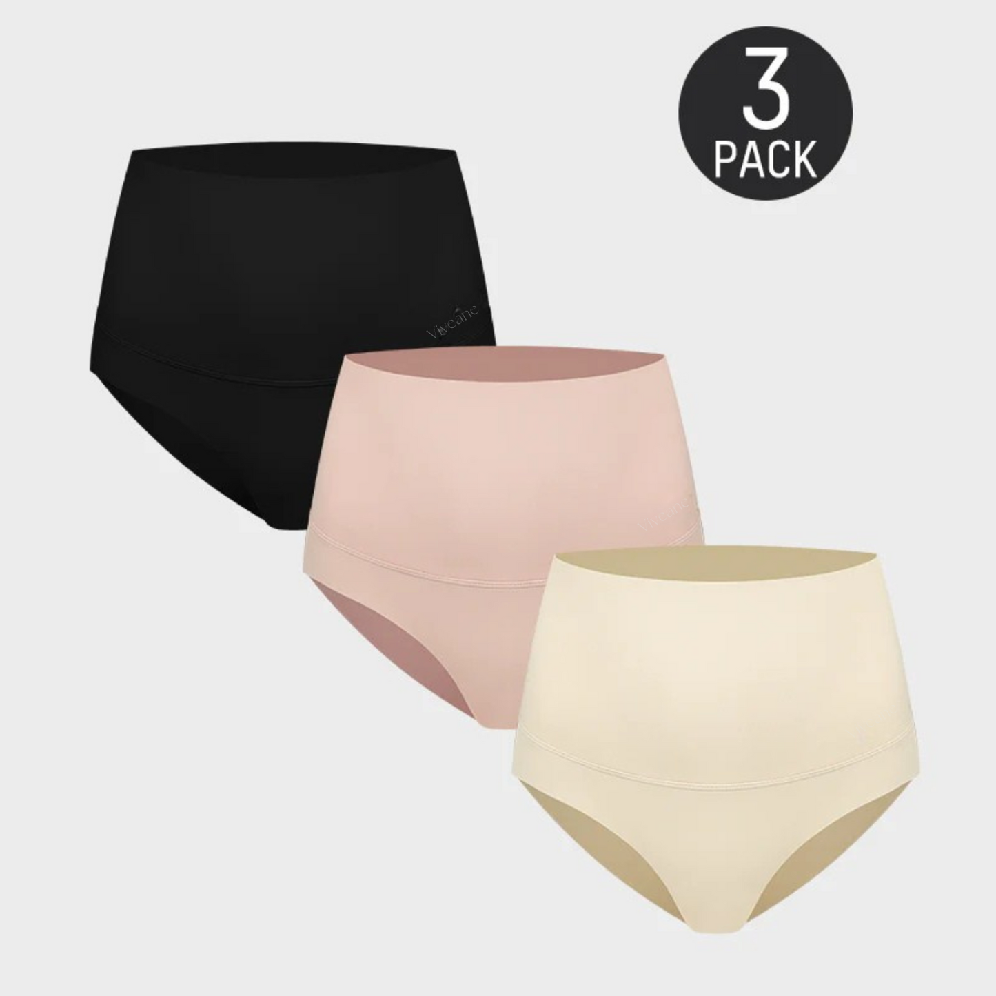3-Pack High Waisted Tummy Control Briefs