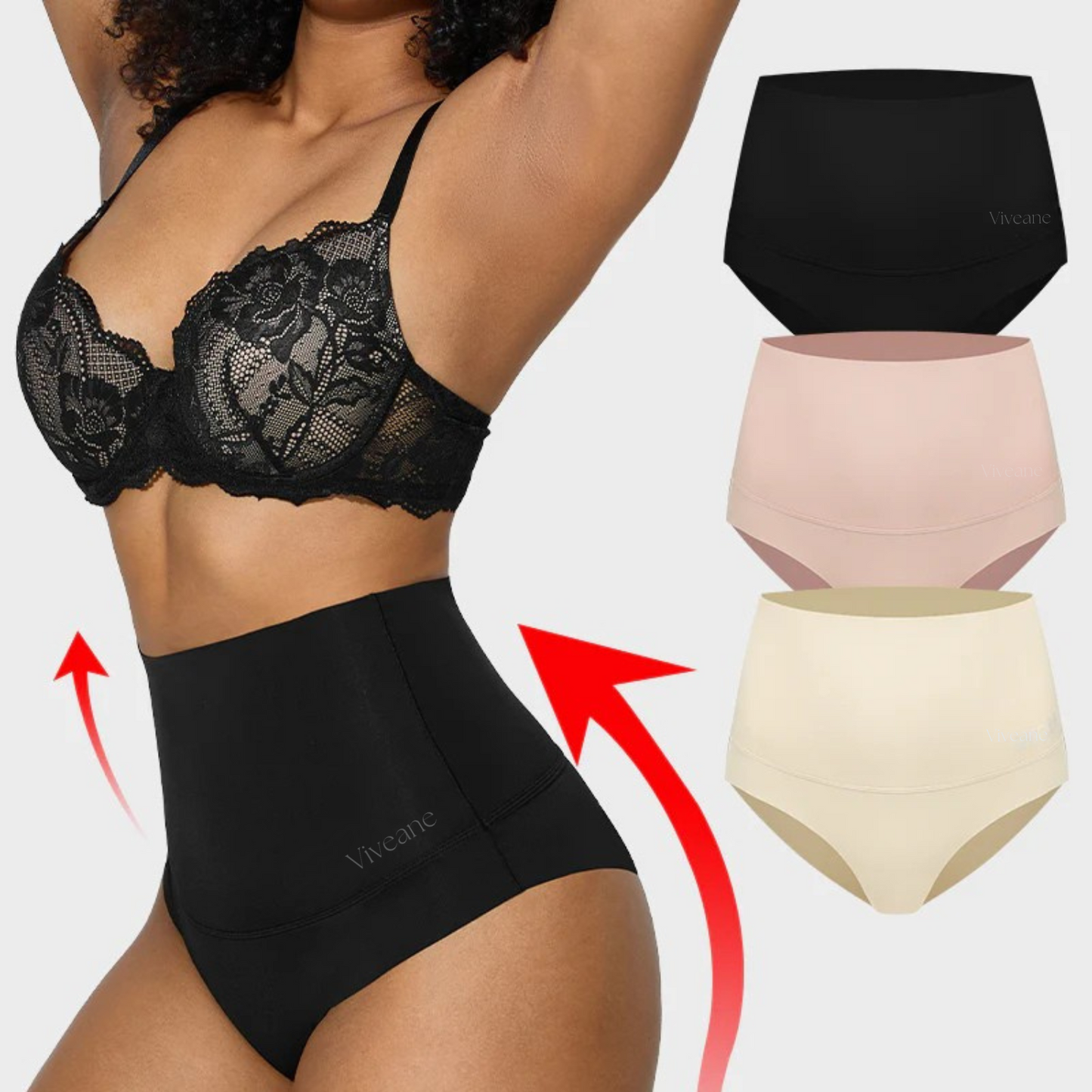 3-Pack High Waisted Tummy Control Briefs