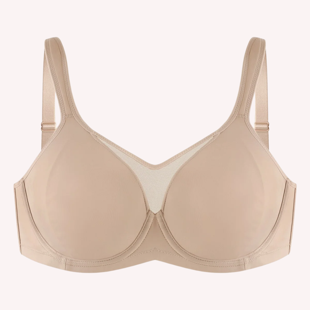 Cooling Full Natural Nude Unlined Minimizer Bra