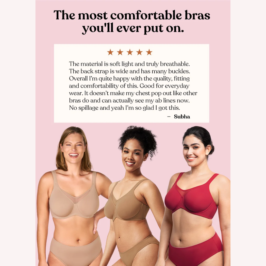 Cooling Full Unlined Minimizer Bra