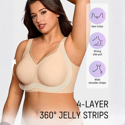 Comfortable Wireless Full Coverage Jelly Smoothing Bra