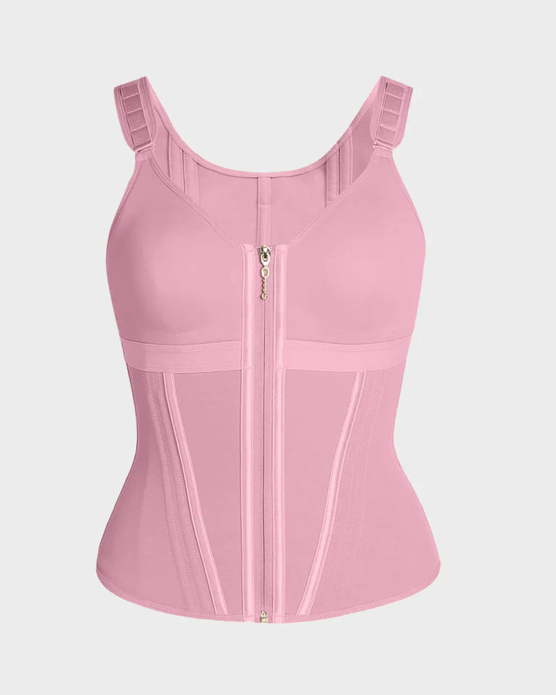Double-Layer Tummy Control Waist Shaper Girdle With Bra