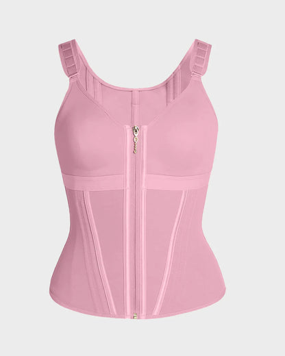 Double-Layer Tummy Control Waist Shaper Girdle With Bra