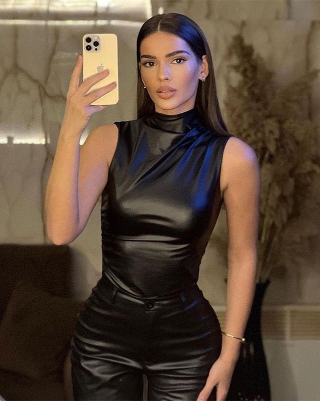 Luxe Leder Top