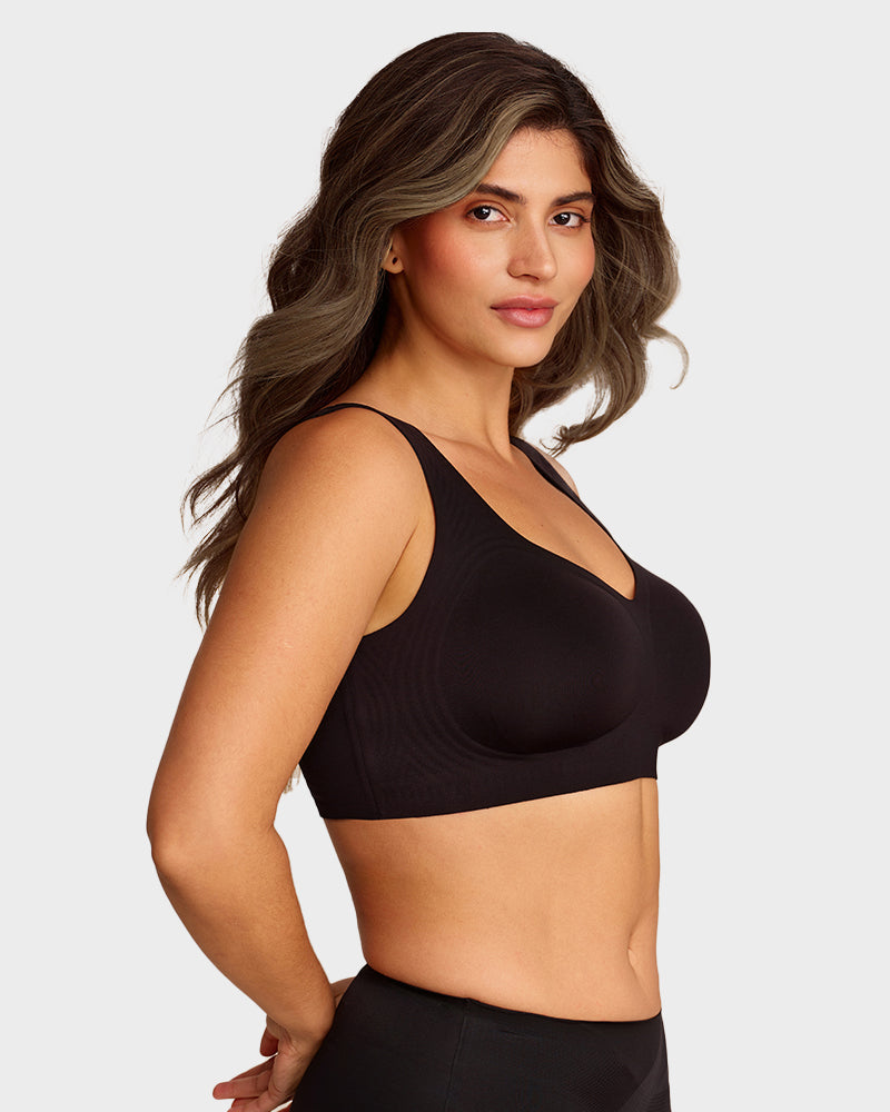 Viveane Lifting Wire-Free Jelly Bra in Black