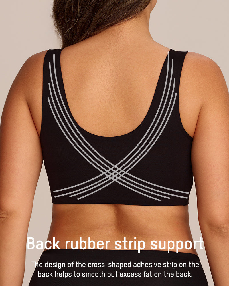 Viveane Lifting Wire-Free Jelly Bra in Black