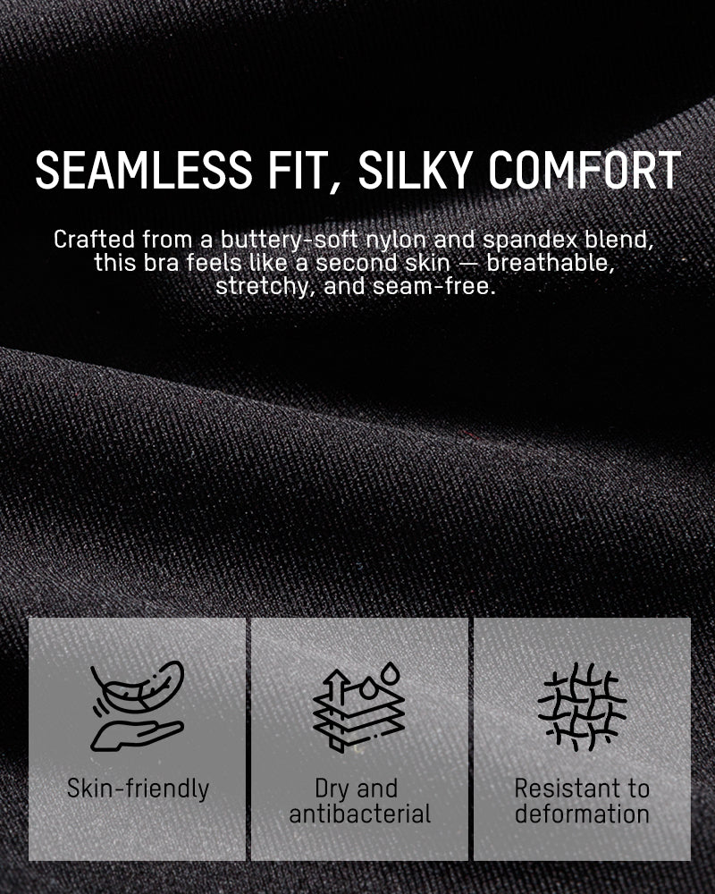 Viveane Lifting Wire-Free Jelly Bra in Black