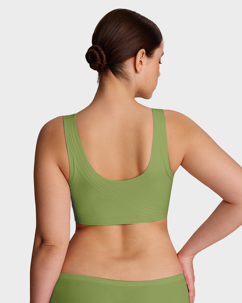 Viveane Lifting Wire-Free Jelly Bra in Green