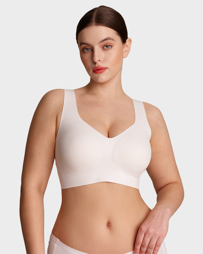 Viveane Lifting Wire-Free Jelly Bra in White