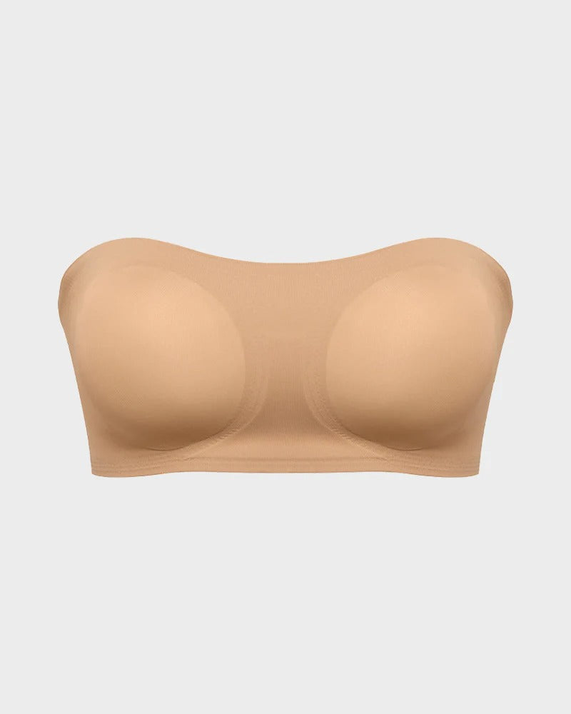 Non-Slip Crossover Side Hook Bandeau Bra