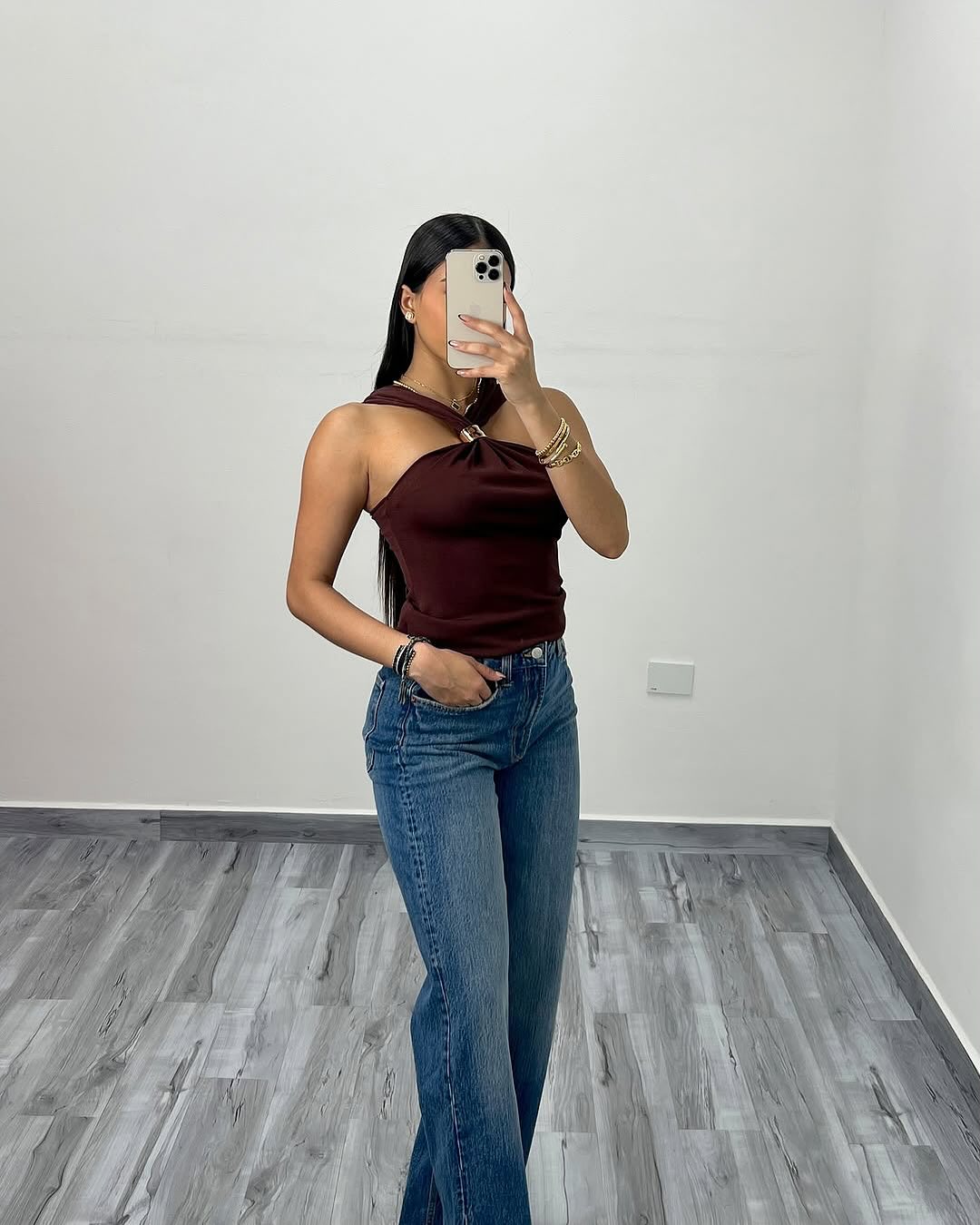 Top Halter Mocha