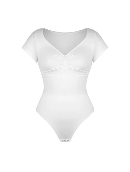 V-Neck Sculpting Tee Bodysuit