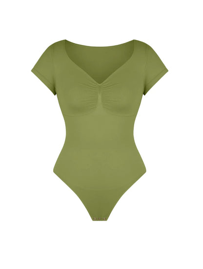 V-Neck Sculpting Tee Bodysuit