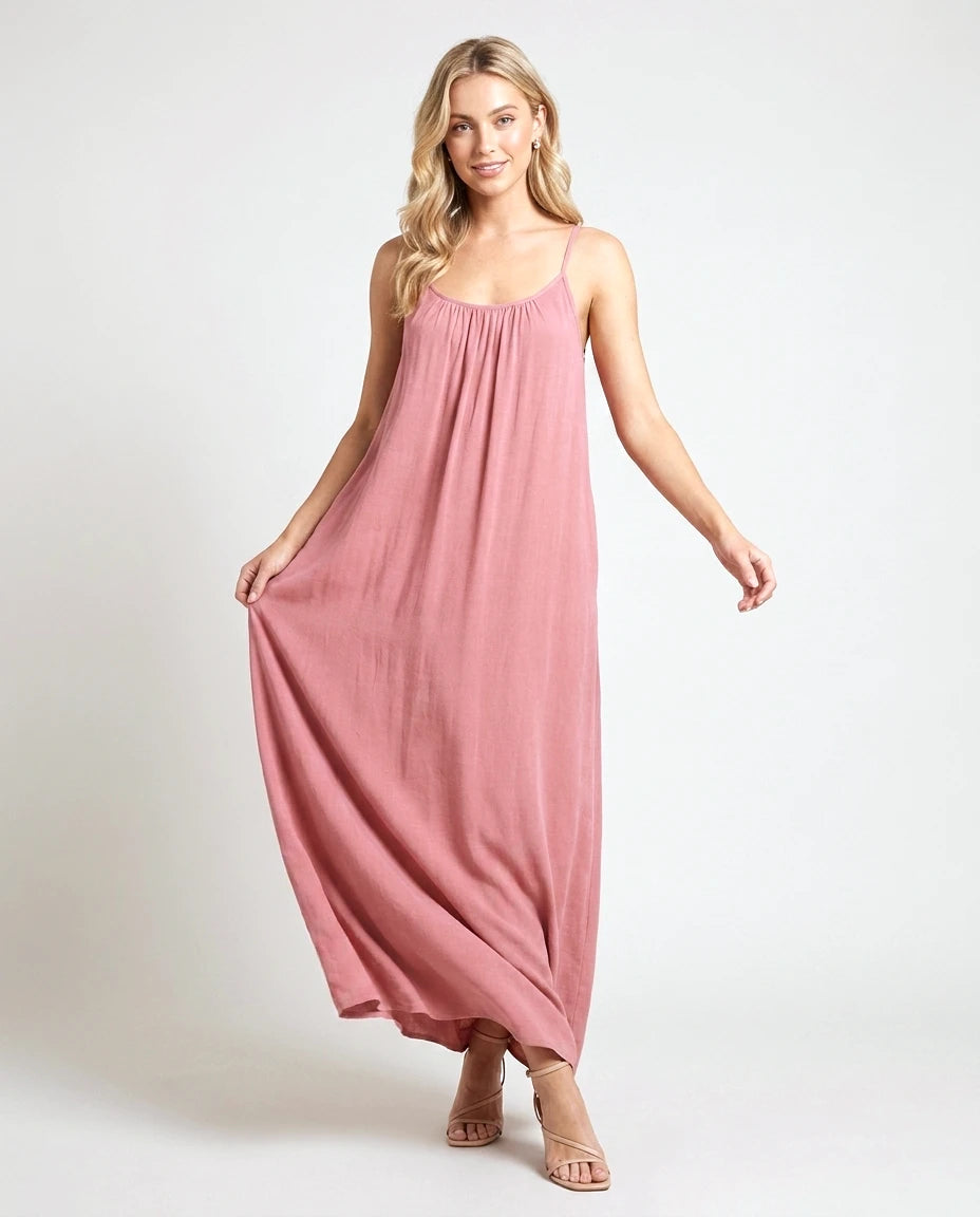 Viveane Cami Dress in Pink
