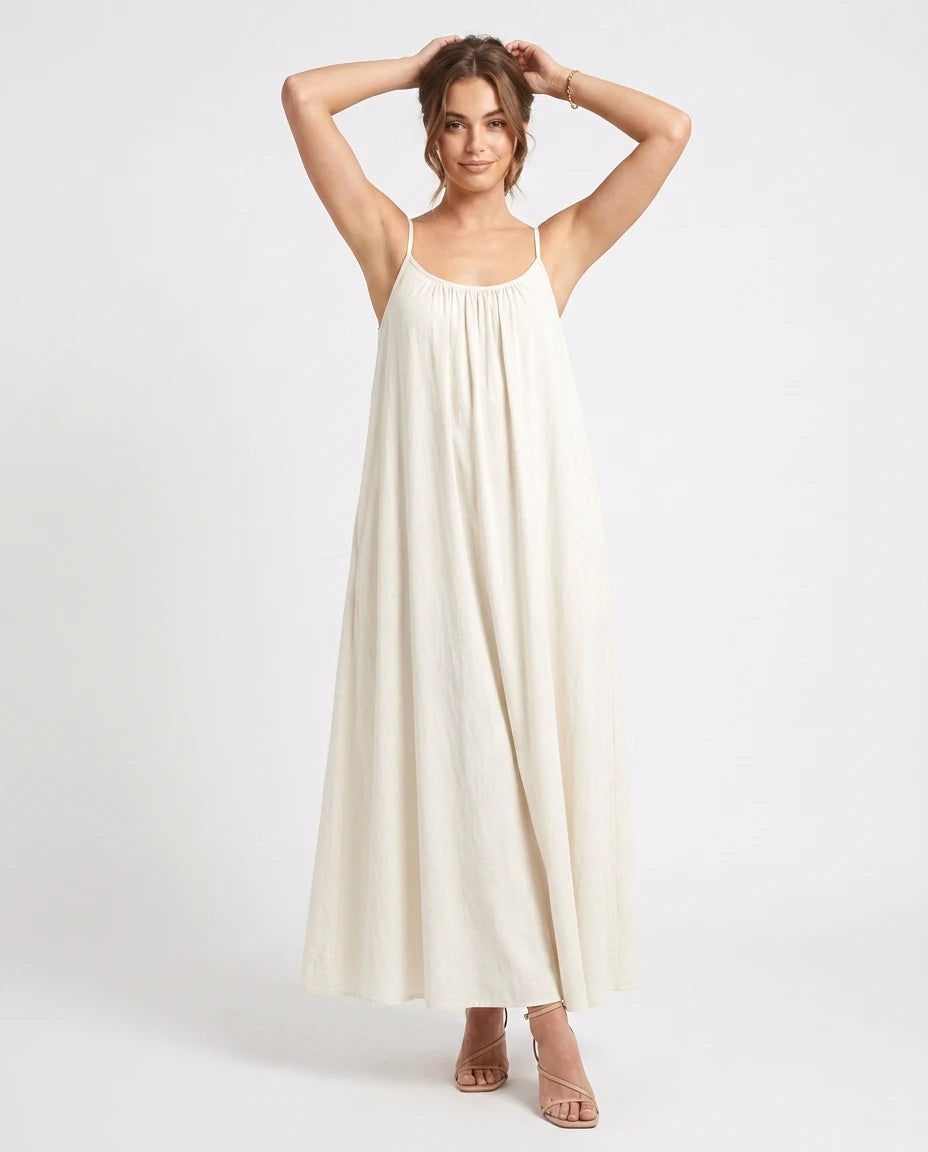 Viveane Cami Dress in White