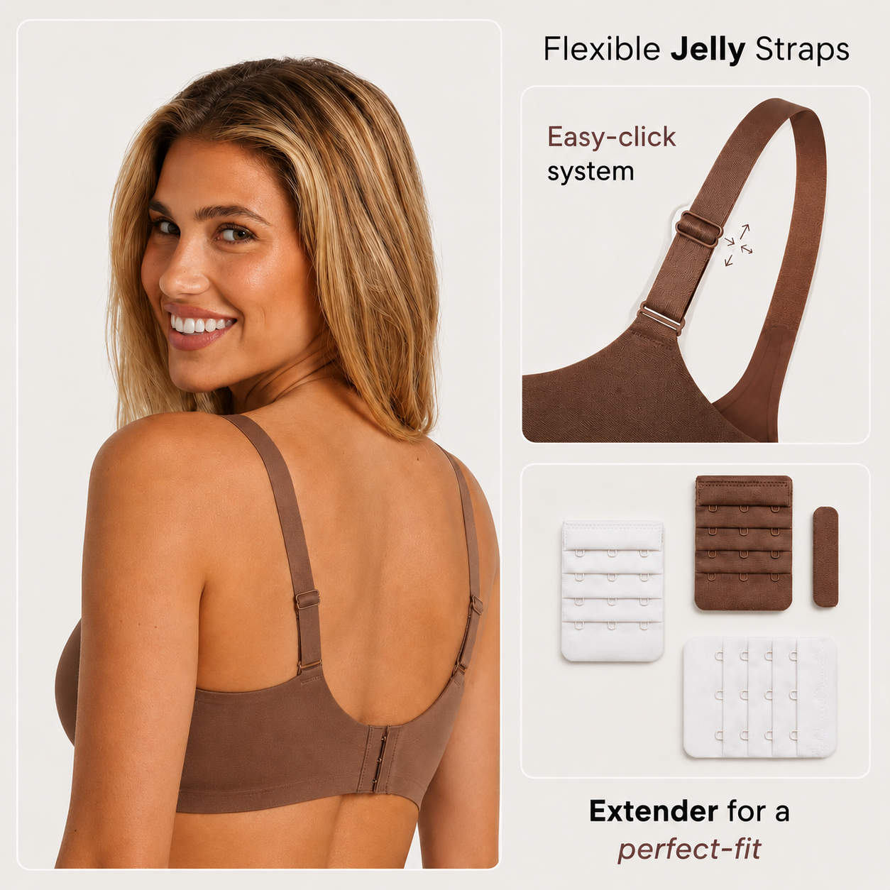 Seamless Deep-V Wireless Push-Up Bra