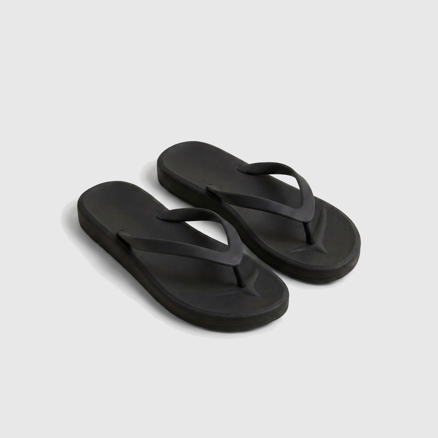 Soft Foam Flip Flop Sandals Black