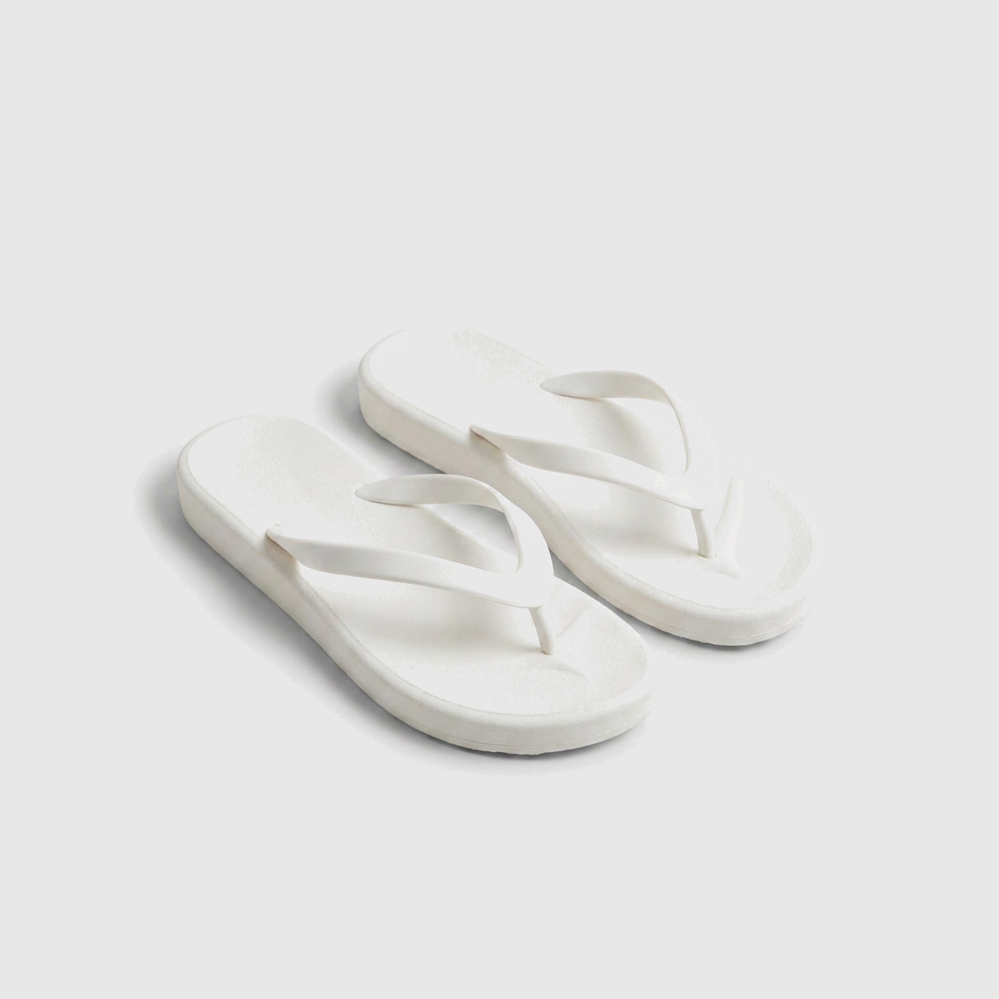 Soft Foam Flip Flop Sandals White
