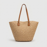 Woven Straw Basket Tote