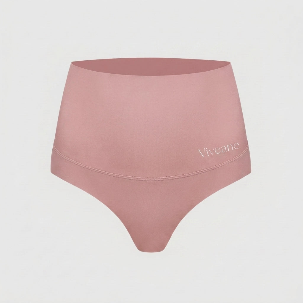 Viveane high waist seamless thong in pink